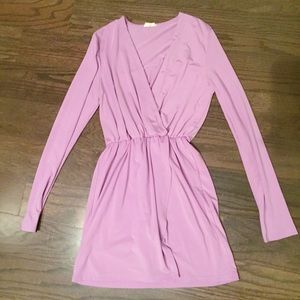 Purple Wrap Stretchy Dress | Size Small